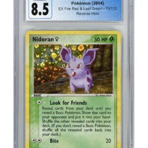 Nidoran &female; 70/110 Reverse Foil CGC 8.5