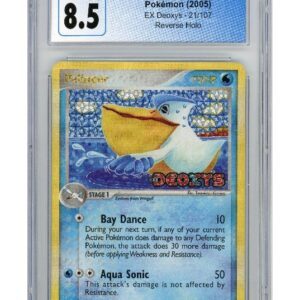 Pelipper 21/107 Reverse Foil CGC 8.5