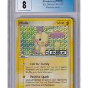 Plusle 44/107 Reverse Foil CGC 8
