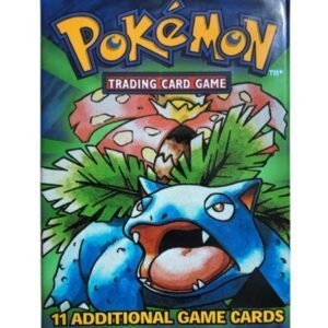 Pokémon Base Set Black Triagle Booster Pack  - Venusaur pack art
