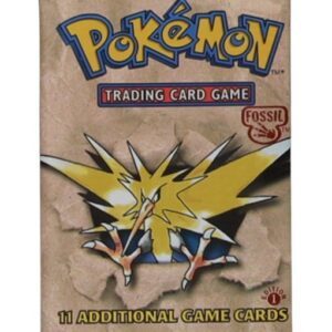 Pokémon Fossil 1st Edition Booster Pack  - Zapdos pack art