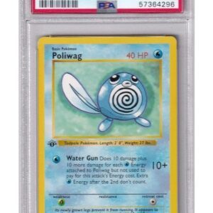 Poliwag 59/102 1st Edition PSA 8