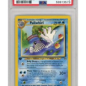 Poliwhirl 44/75 1st Edition PSA 8