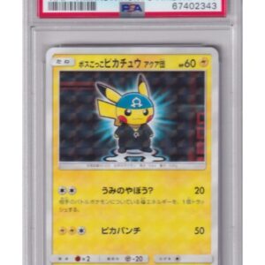 Pretend Boss Pikachu Team Aqua 192/SM-P PSA 10