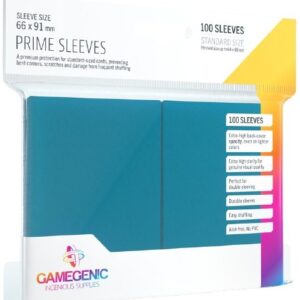 Prime standard (Blå) Deck Protector Sleeves 100 stk. top-loading (66x91mm)