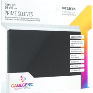 Prime standart (Sort) Deck Protector Sleeves 100 stk. top-loading (66x91mm)
