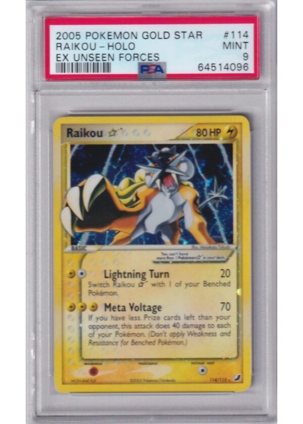 Raikou * - 114/115 - PSA 9