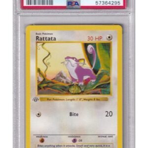 Rattata 61/102 1st Edition PSA 7