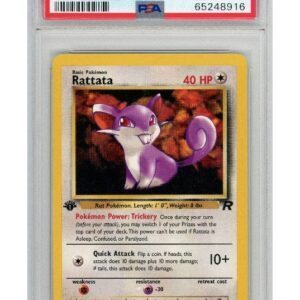 Rattata 66/82 1st Edition PSA 9