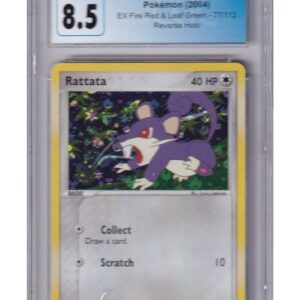 Rattata 77/112 Reverse Foil CGC 8.5
