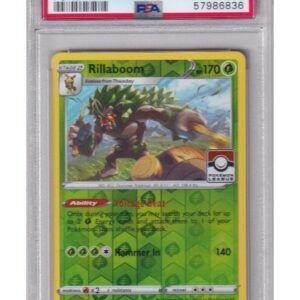 Rillaboom Pokémon LEAGUE Stamp 014/202 Reverse Foil PSA 10