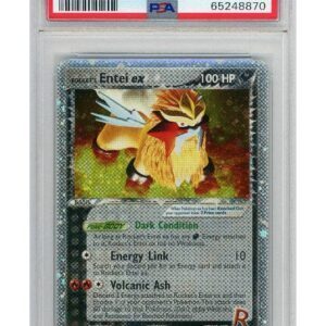Rocket's Entei ex 97/109 PSA 8