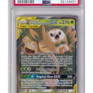 Rowlet & Alolan Exeggutor GX 1/236 PSA 10