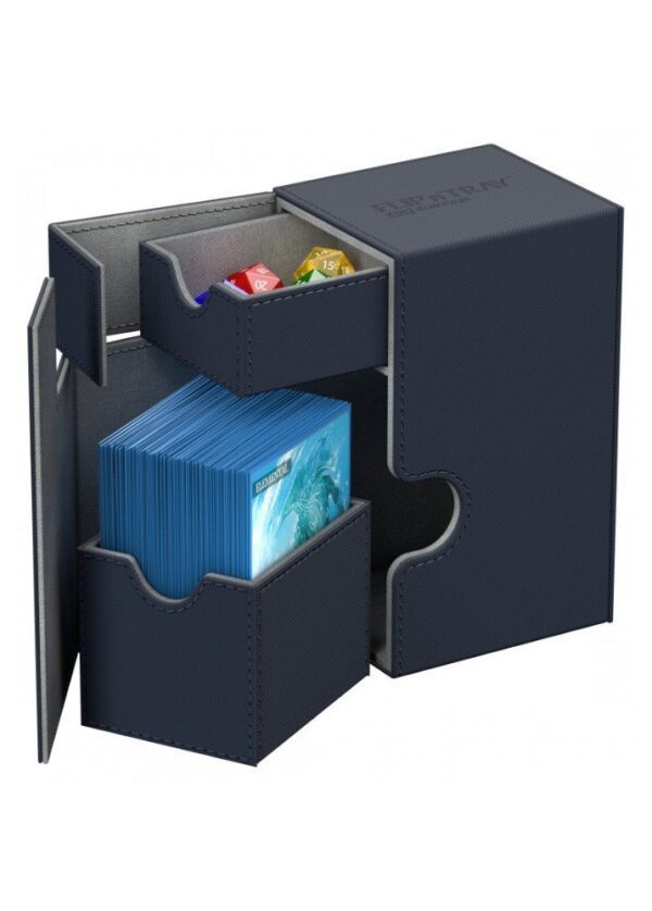 Deck box (Blå) - Flip'n'Tray 80+ XenoSkin™ - Ultimate Guard - Image 2
