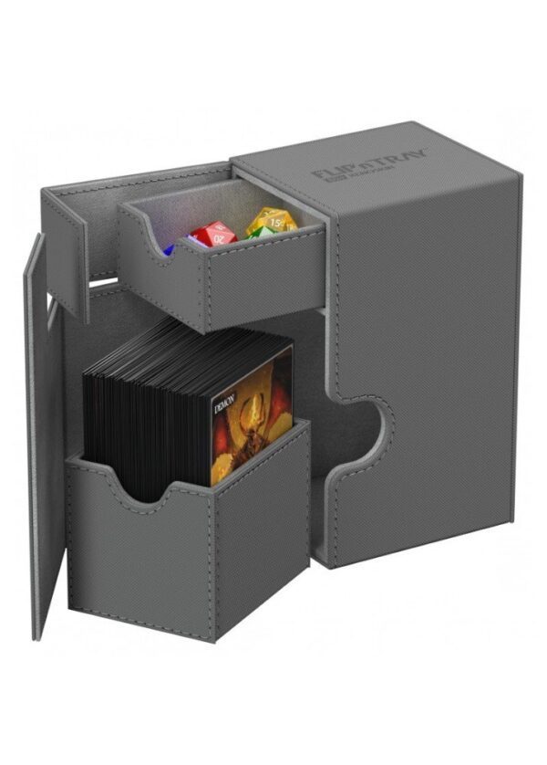 Deck box (Grå) - Flip'n'Tray 80+ XenoSkin™ - Ultimate Guard - Image 2