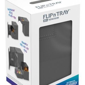 <STRONG>Deck box (Grå) - Flip'n'Tray 80+ XenoSkin™ - Ultimate Guard</STRONG>