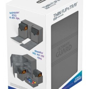 Deck box (Grå) - Twin Flip'n'Tray 160+ XenoSkin™ - Ultimate Guard