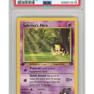 Sabrina's Abra 94/132 1st Edition PSA 9