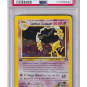 Sabrina's Alakazam 16/132 1st Edition PSA 9
