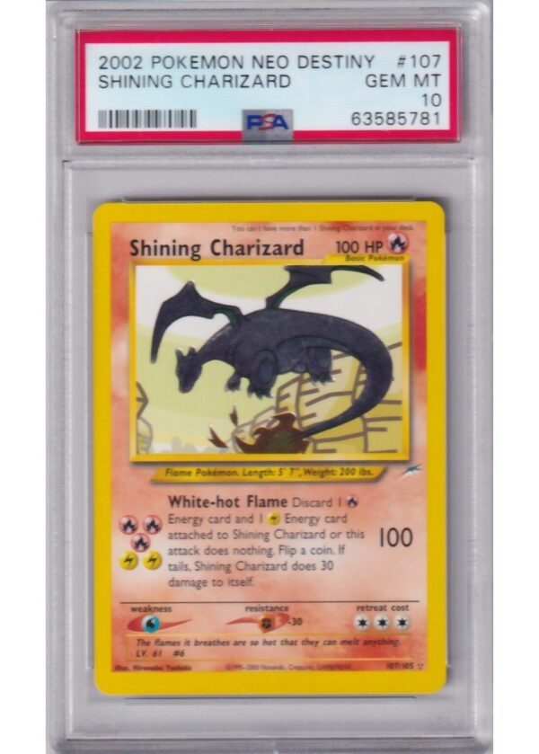 Shining Charizard - 107/105 - PSA 10