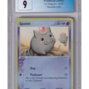 Spoink 74/97 Reverse Foil CGC 9