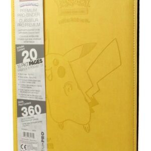 Stor mappe med pokemonmotiv (Pikachu) (9 kort pr. side)
