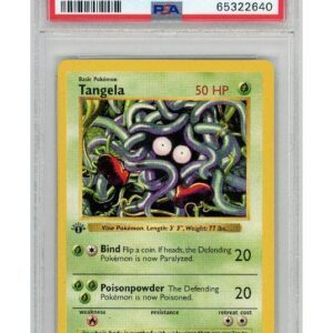 Tangela 66/102 1st Edition PSA 8