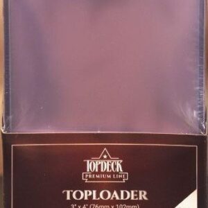 Toploader 25 stk. top-loading (76x102mm) - Topdeck Premium Line