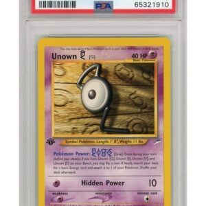 Unown [G] 27/105 1st Edition PSA 9