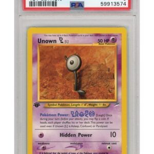 Unown [L] 86/105 1st Edition PSA 9
