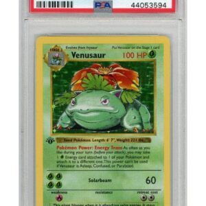 Venusaur 15/102 1st Edition PSA 9