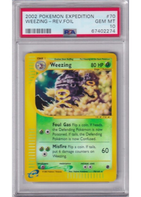 Weezing - 70/165 - Reverse Foil - PSA 10