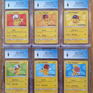 Ash's Pikachu CGC 9 Set
