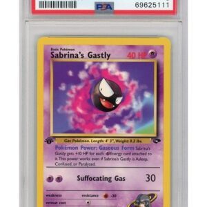 Sabrina's Gastly 97/132 1st Edition PSA 8