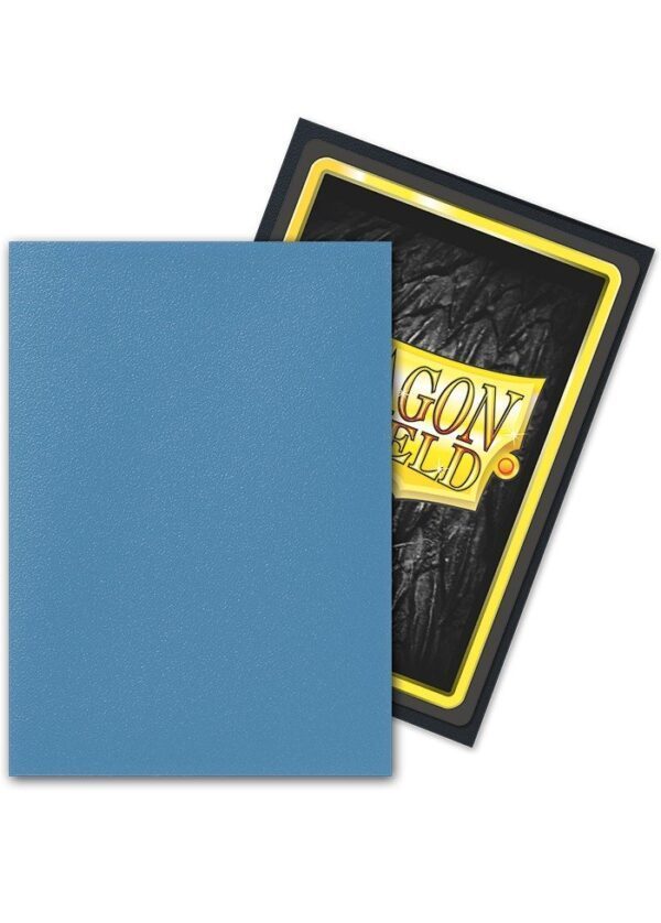Dragon Shield matte dual (Blå / Lagoon) Deck Protector Sleeves 100 stk. top-loading (63x88mm) - Image 2