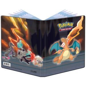 Lille mappe med pokemonmotiv (Charizard - Scorching Summit) (4 kort pr. side + 2 sider til JUMBOkort)