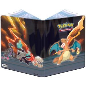 Stor mappe med pokemonmotiv (Charizard - Scorching Summit) (9 kort pr. side)