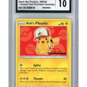 Ash's Pikachu SM109 CGC 10