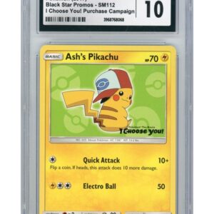 Ash's Pikachu - SM112 - CGC 10