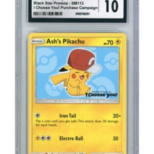 Ash's Pikachu - SM113 - CGC 10