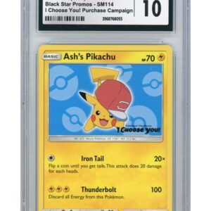 Ash's Pikachu SM114 CGC 10