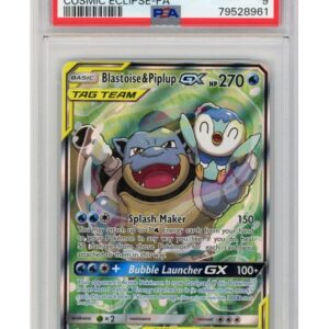 Blastoise & Piplup GX 215/236 PSA 9