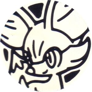 Fennekin Pokemon mønt (Sølv - Rainbow Holo) - Almindelig