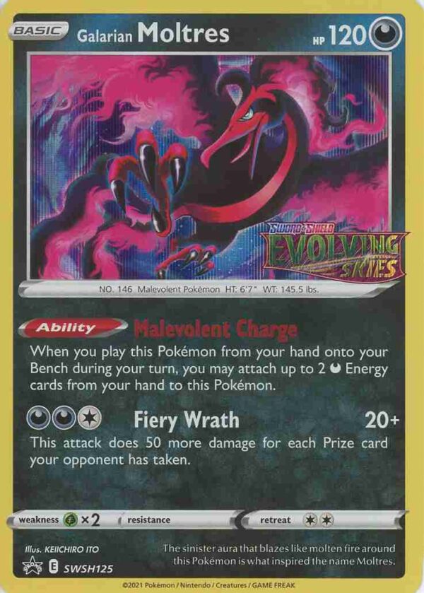 Galarian Moltres - SWSH125 (Prerelease)