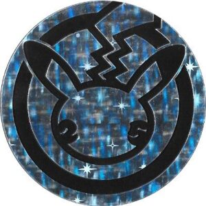 Pikachu 25-års jubilæum Pokemon mønt (Sølv - Starlight Holo) - Stor