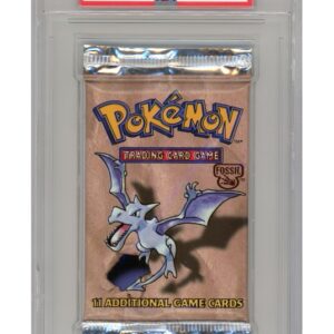 Fossil Booster Pakke Aerodactyl artwork PSA 10