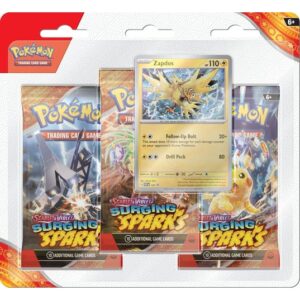 Zapdos blister pack (3 stk.) - SV08 Surging Sparks
