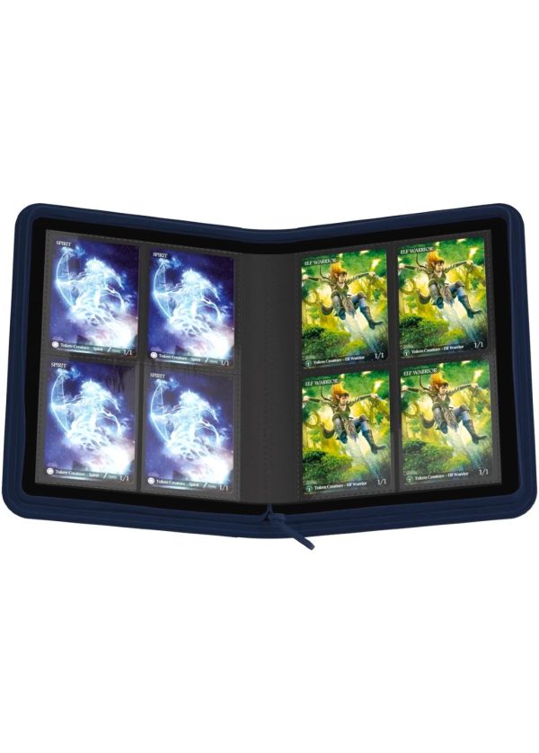 Spillermappe i høj kvalitet: Ultimate Guard 4-pocket ZipFolio XenoSkin - Blå - Image 2