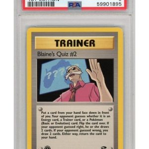 Blaine's Quiz #2 - 111/132 - 1st Edition - PSA 9