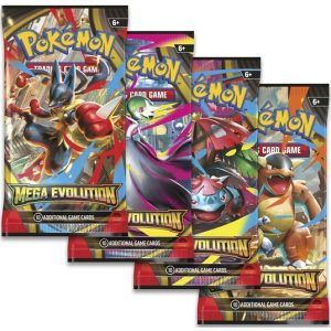 Booster Pack full artwork set (4 stk.) fra ME01 Mega Evolution